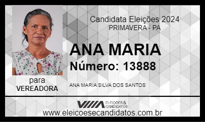 Candidato ANA MARIA 2024 - PRIMAVERA - Eleições