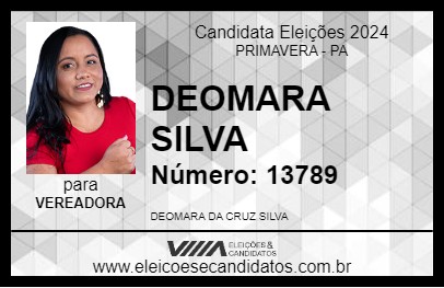 Candidato DEOMARA SILVA 2024 - PRIMAVERA - Eleições