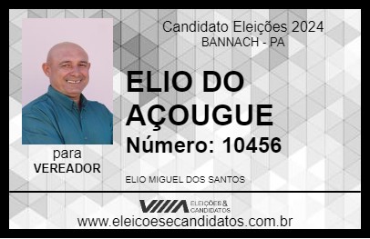 Candidato ELIO DO AÇOUGUE 2024 - BANNACH - Eleições