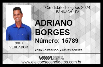 Candidato ADRIANO BORGES 2024 - BANNACH - Eleições