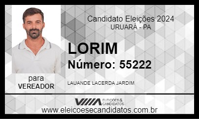 Candidato LORIM 2024 - URUARÁ - Eleições