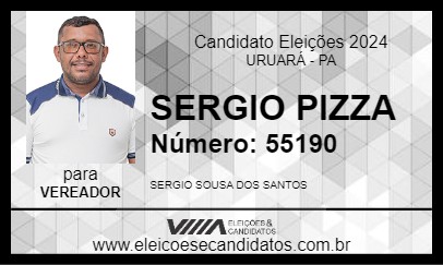 Candidato SERGIO PIZZA 2024 - URUARÁ - Eleições