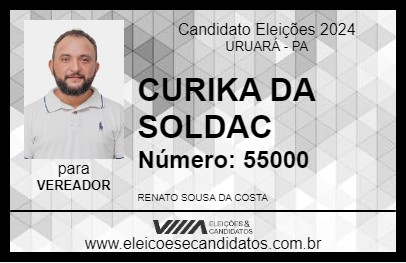 Candidato CURIKA DA SOLDAC 2024 - URUARÁ - Eleições