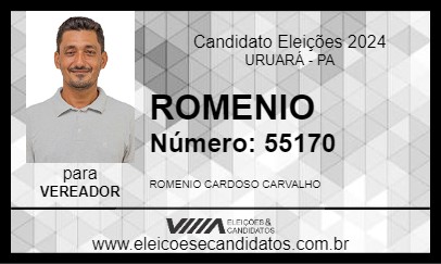 Candidato ROMENIO 2024 - URUARÁ - Eleições