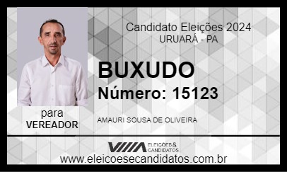 Candidato BUXUDO 2024 - URUARÁ - Eleições