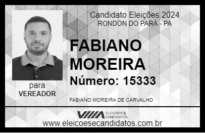 Candidato FABIANO MOREIRA 2024 - RONDON DO PARÁ - Eleições