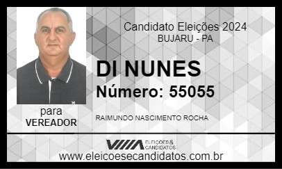 Candidato DI NUNES 2024 - BUJARU - Eleições