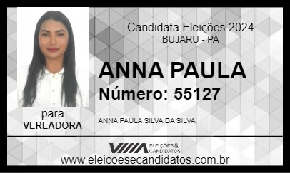 Candidato ANNA PAULA 2024 - BUJARU - Eleições