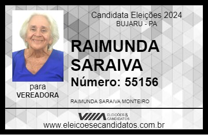 Candidato RAIMUNDA SARAIVA 2024 - BUJARU - Eleições