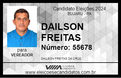 Candidato DAILSON FREITAS 2024 - BUJARU - Eleições