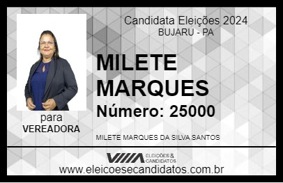 Candidato MILETE MARQUES 2024 - BUJARU - Eleições