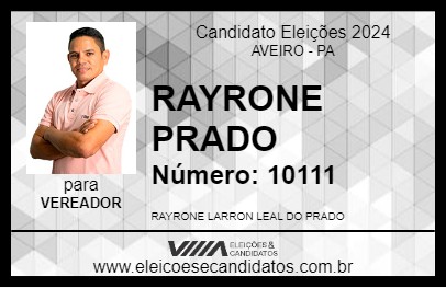 Candidato RAYRONE PRADO 2024 - AVEIRO - Eleições