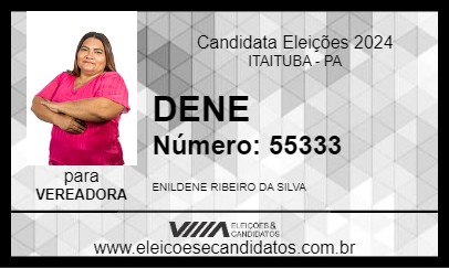 Candidato DENE 2024 - ITAITUBA - Eleições