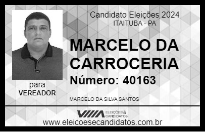 Candidato MARCELO DA CARROCERIA 2024 - ITAITUBA - Eleições