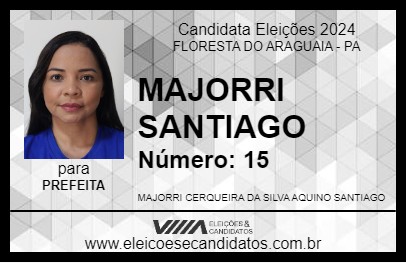 Candidato MAJORRI SANTIAGO 2024 - FLORESTA DO ARAGUAIA - Eleições