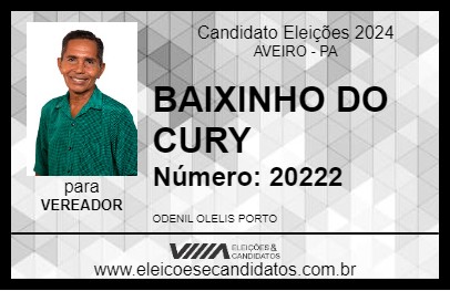 Candidato BAIXINHO DO CURY 2024 - AVEIRO - Eleições