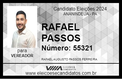 Candidato RAFAEL PASSOS 2024 - ANANINDEUA - Eleições