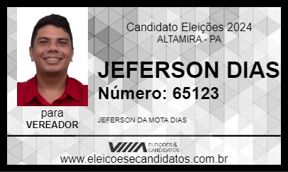 Candidato JEFERSON DIAS 2024 - ALTAMIRA - Eleições