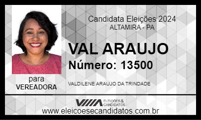 Candidato VAL  ARAUJO 2024 - ALTAMIRA - Eleições