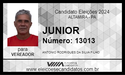 Candidato JUNIOR 2024 - ALTAMIRA - Eleições