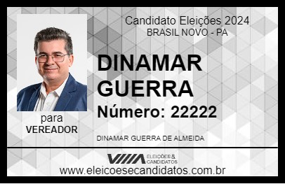 Candidato DINAMAR GUERRA 2024 - BRASIL NOVO - Eleições