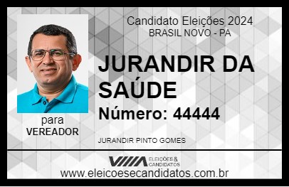 Candidato JURANDIR DA SAÚDE 2024 - BRASIL NOVO - Eleições