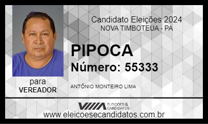 Candidato PIPOCA 2024 - NOVA TIMBOTEUA - Eleições