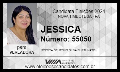 Candidato JESSICA 2024 - NOVA TIMBOTEUA - Eleições