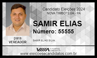 Candidato SAMIR ELIAS 2024 - NOVA TIMBOTEUA - Eleições