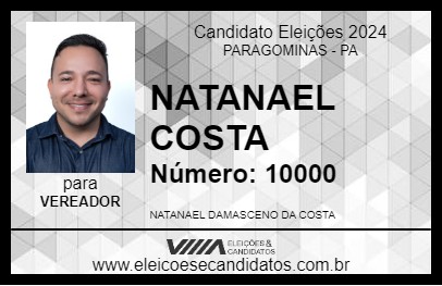 Candidato NATANAEL DO TRÂNSITO 2024 - PARAGOMINAS - Eleições