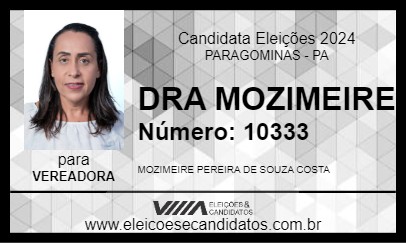 Candidato DRA MOZIMEIRE 2024 - PARAGOMINAS - Eleições