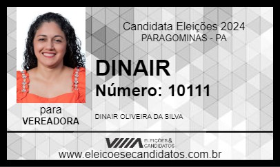 Candidato DINAIR 2024 - PARAGOMINAS - Eleições