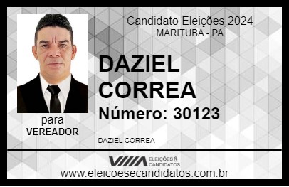 Candidato DAZIEL CORREA 2024 - MARITUBA - Eleições