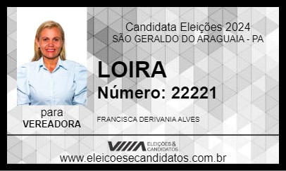 Candidato LOIRA 2024 - SÃO GERALDO DO ARAGUAIA - Eleições