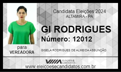 Candidato GI RODRIGUES 2024 - ALTAMIRA - Eleições