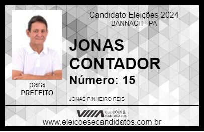 Candidato JONAS CONTADOR 2024 - BANNACH - Eleições