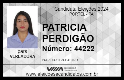 Candidato PATRICIA PERDIGÃO 2024 - PORTEL - Eleições