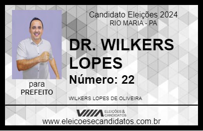 Candidato DR. WILKERS LOPES 2024 - RIO MARIA - Eleições