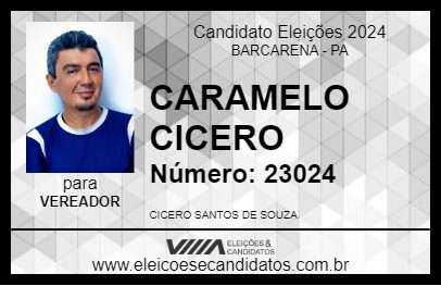 Candidato CARAMELO CICERO 2024 - BARCARENA - Eleições