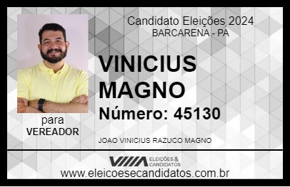 Candidato VINICIUS MAGNO 2024 - BARCARENA - Eleições