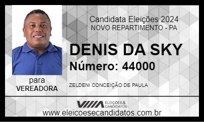 Candidato DENIS DA SKY 2024 - NOVO REPARTIMENTO - Eleições