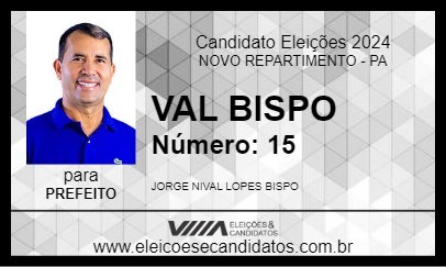 Candidato VAL BISPO 2024 - NOVO REPARTIMENTO - Eleições