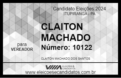 Candidato CLAITON MACHADO 2024 - ITUPIRANGA - Eleições