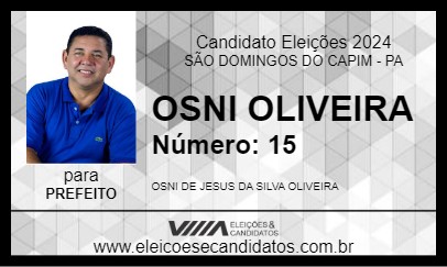 Candidato OSNI OLIVEIRA 2024 - SÃO DOMINGOS DO CAPIM - Eleições