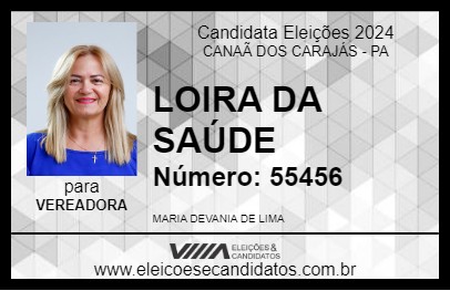 Candidato LOIRA DA SAÚDE 2024 - CANAÃ DOS CARAJÁS - Eleições