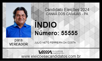 Candidato ÍNDIO 2024 - CANAÃ DOS CARAJÁS - Eleições