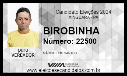 Candidato BIROBINHA 2024 - XINGUARA - Eleições