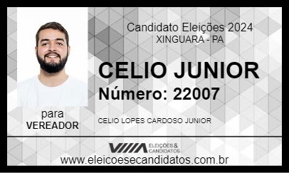 Candidato CELIO JUNIOR 2024 - XINGUARA - Eleições