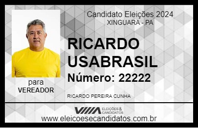 Candidato RICARDO USABRASIL 2024 - XINGUARA - Eleições