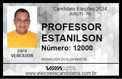 Candidato PROFESSOR ESTANILSON 2024 - JURUTI - Eleições